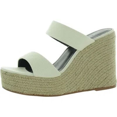 Smash Luna Womens Open Toe Two-strap Wedge Sandals In White