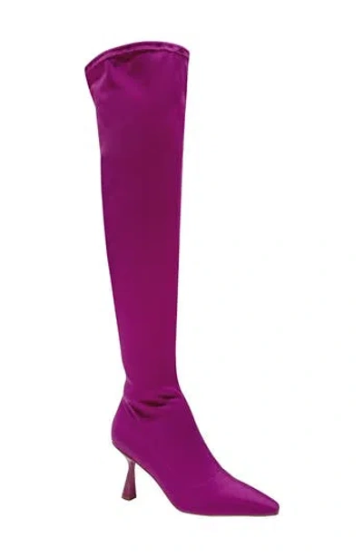 Smash Shoes Fritz Over The Knee Boot In Fuchsia