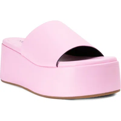 Smash Shoes Mila Platform Slide Sandal In Pink
