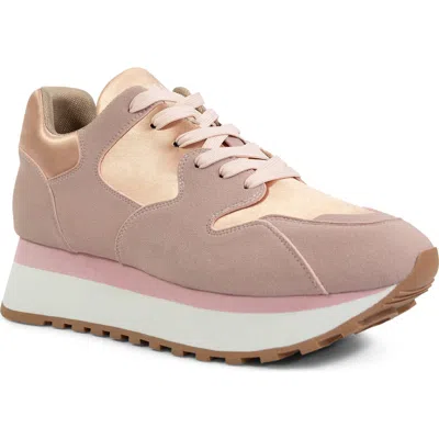 Smash Shoes Simone Platform Sneaker In Pink