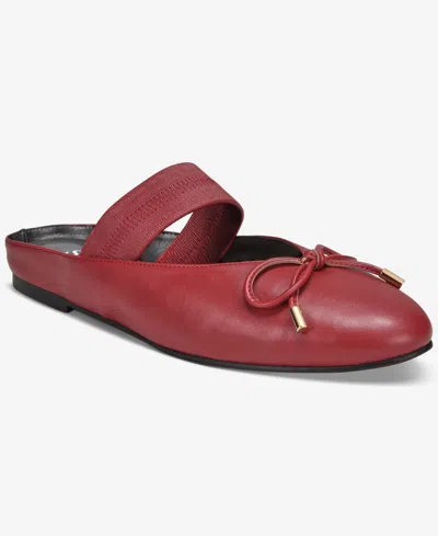 Smash Shoes Women's Addison Mary Jane Mule Flats In Burgundy
