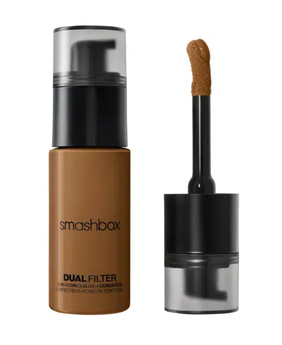 Smashbox Dual Filter 2-in-1 Concealer + Foundation, 1 Oz. In Brown