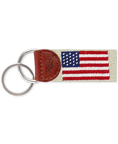 Smathers & Branson Men's American Flag Key Fob In Beige