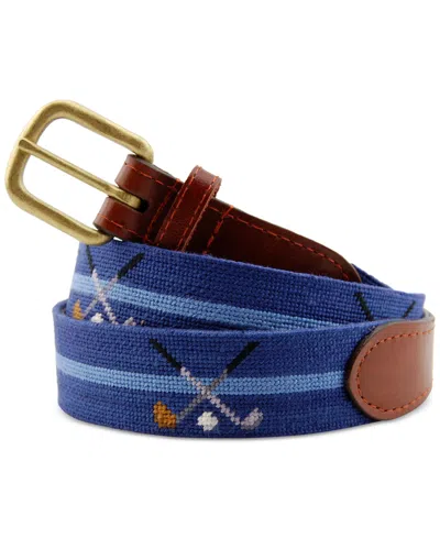 Smathers & Branson Men's Crossed Clubs Belt
