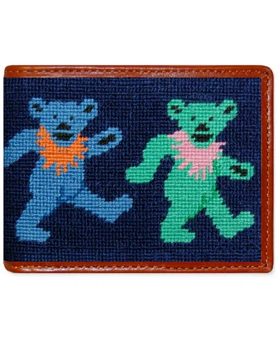 Smathers & Branson Men's Dancing Bears Wallet In Navy