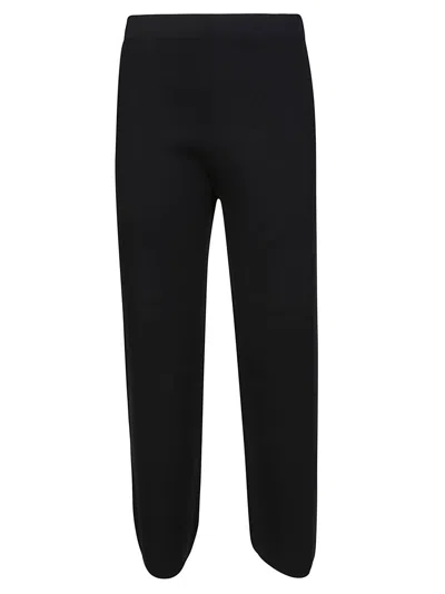 S'max Mara Max Mara Studio Sasia Panta Coulotte In Maglia In Blu
