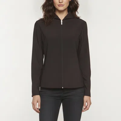 Pre-owned S'max Mara Black Nylon Blend Zip Up Hoodie M