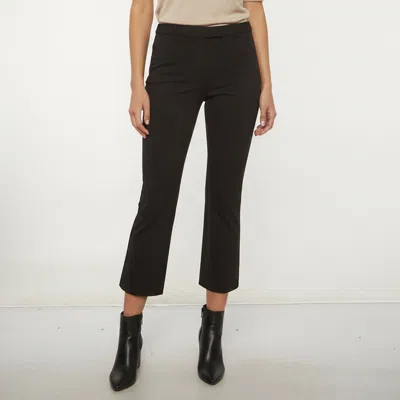 Pre-owned S'max Mara Black Stretch Gabardine Boot Cut Trousers S