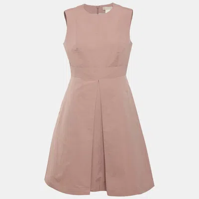 Pre-owned S'max Mara Dusty Pink Satin Sleeveless Knee Length Dress S