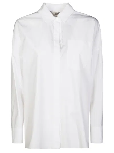 S'max Mara Gerona Camicia Popelin In White