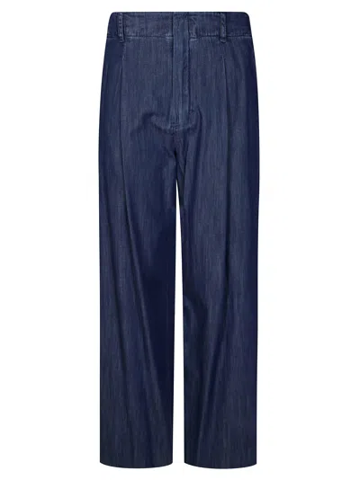 S'max Mara Sophie Pantalone Denim Pinces In Blue