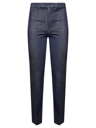 S'max Mara Uberti Pantalone Stretto Denim (fatina) In Blue