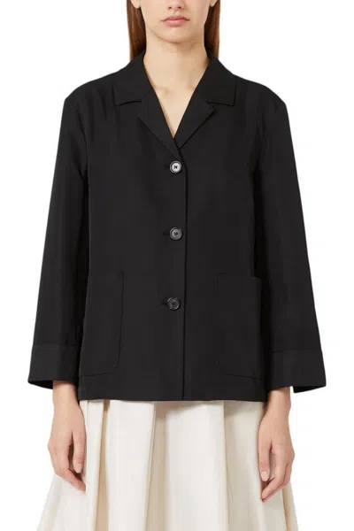 S-max-mara S Max Mara Jackets Black In Nero Neri E Grigi