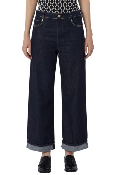 S-max-mara S Max Mara Jeans Denim Blue In Denim Medio Blu