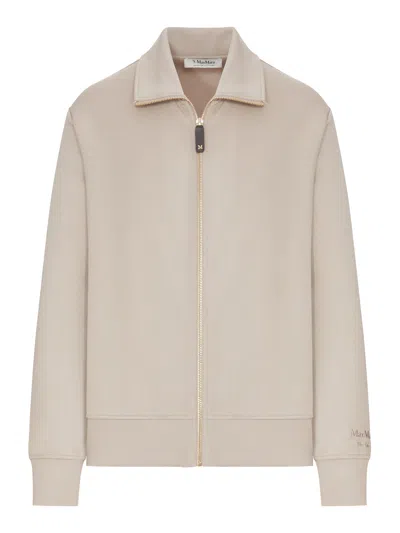 Smaxmara Technical Jersey Sweatshirt In Nude & Neutrals