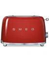 Smeg Retro 2-slice Toaster In Red