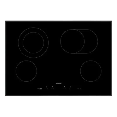 Smeg 28" Ceramic Electric Cooktop In Black