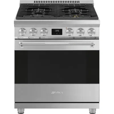 Smeg 30" Professional Gas Range In Stainless Steel
