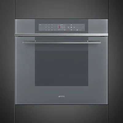 Smeg 30in Linea Selfclean Oven In Silver