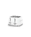 Smeg Retro 4 Slot Toaster In White