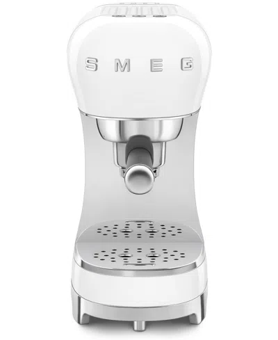 Smeg 50's Retro Style 15-bar 1-liter Thermoblock Espresso Coffee Machine In White