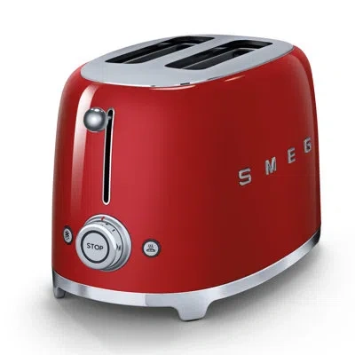 Smeg 50's Retro Style 2 Slice Toaster In Red