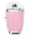 Smeg 50s Retro Style Aesthetic Citrus Juicer In Pink