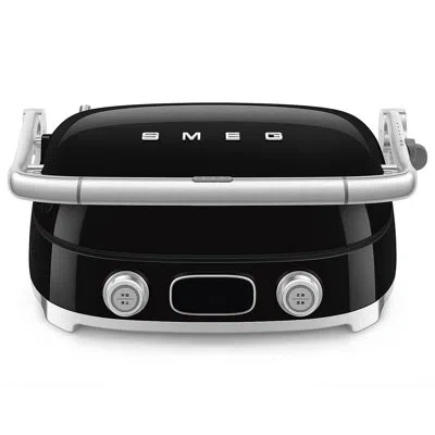 Smeg 50's Retro Style Aesthetic Multi-use Grill In Black