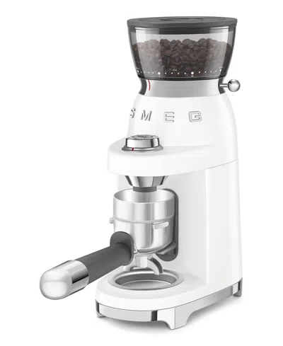 Smeg 50's Retro Style Coffee And Espresso Grinder In White