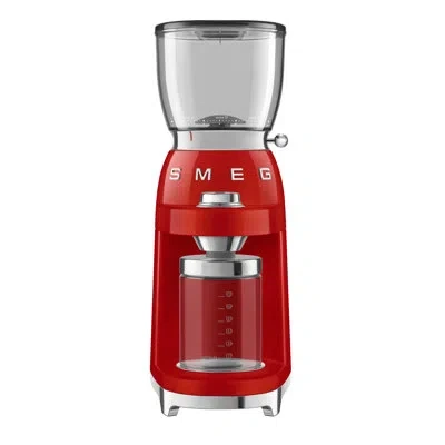 Smeg 50's Retro Style Coffee Grinder In Red