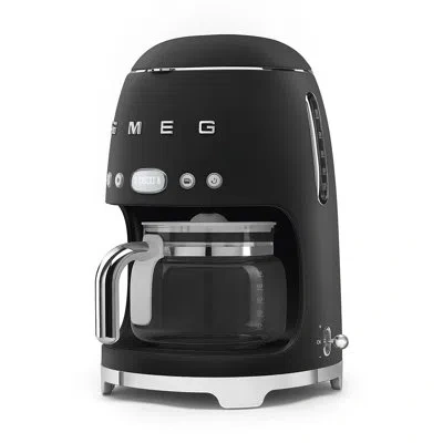 Smeg 50's Retro Style Drip Filter Coffee Machine In Matte Black