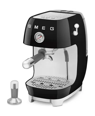 Smeg 50's Retro Style Espresso And Cold Brew Coffee Machine In Black