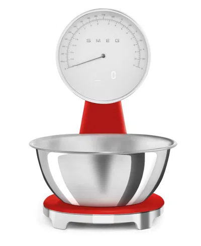 Smeg 50's Retro Style Kitchen Scale In Red