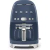 Smeg '50s Retro Style 10-cup Drip Coffeemaker In Navy