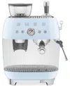 Smeg 50s Retro Style Aesthetic Espresso Coffee Machine In Blue