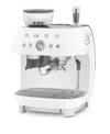 Smeg 50s Retro Style Aesthetic Espresso Coffee Machine In White