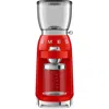 Smeg 50s Retro Style Coffee Grinder In Red