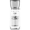 Smeg White Cgf11 Stainless-steel Coffee Grinder In White