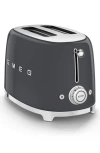 Smeg 50s Retro Style Two-slice Toaster In Gray