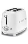 Smeg 50s Retro Style Two-slice Toaster In White