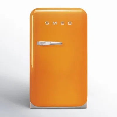 Smeg 50s Style Retro 1.2 Cu. Ft. Freestanding Mini Fridge In Orange