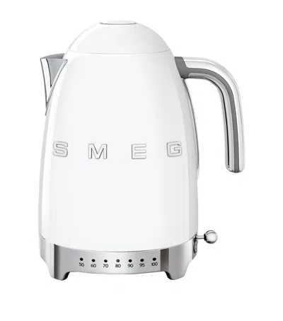 Smeg '50s Style Variable Temperature Control Kettle In White