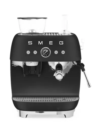 Smeg Anni 50 Matte-finish Coffee Machine In Black