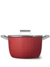 Smeg Casserole Pan With Lid (26cm) In 红色