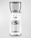 Smeg White Cgf11 Stainless-steel Coffee Grinder In White
