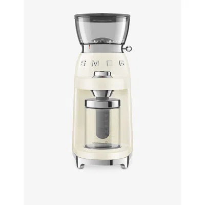 Smeg Cgf11 Stainless-steel Coffee Grinder In Cream