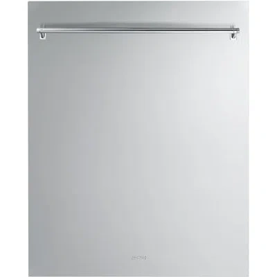 Smeg Classic Stainless Dishwasher Door Panel In Silver