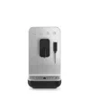 Smeg Contemporary Aesthetic Fully Automatic Coffee Machine With Steam Wand In Matte Black