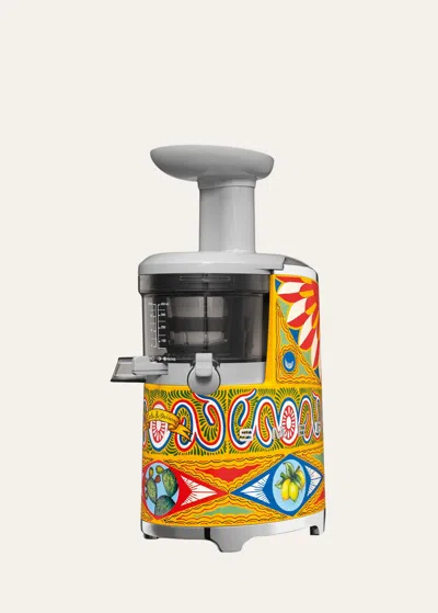 Smeg D & G X  Hand-painted Slow Juicer In Multi