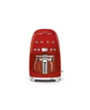 Smeg Retro Drip Coffee Machine In Red